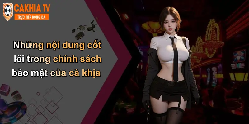 Những nội dung cốt lõi trong chính sách bảo mật của cà khịa