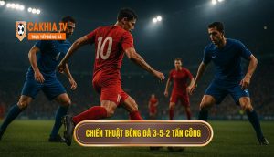 Chiến thuật bóng đá 3-5-2 tấn công